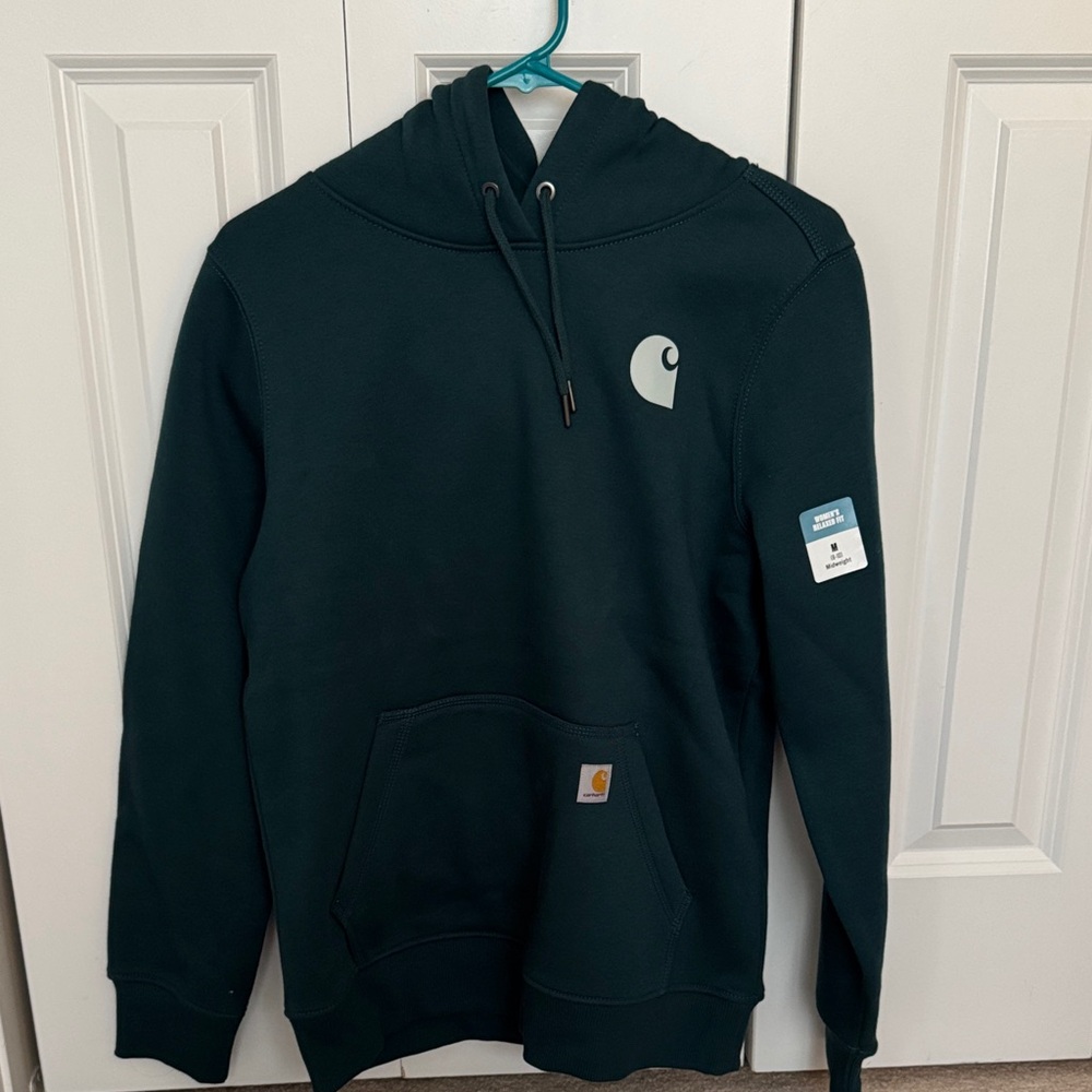 NEW WITH TAGS Carhartt Forest Green Pullover Hoodie